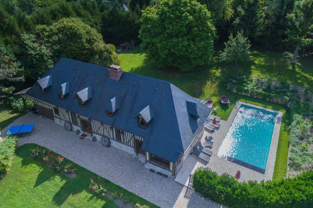 Maison Normande De Caractere A Colombages Saint-Hymer Exteriér fotografie